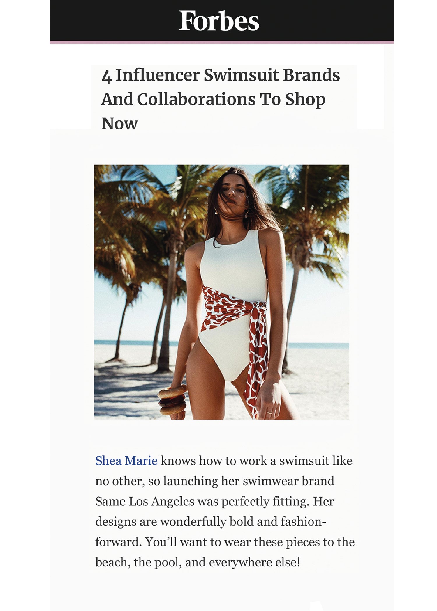 4 Influencer Swimsuit Brands And Collaborations To Shop Now