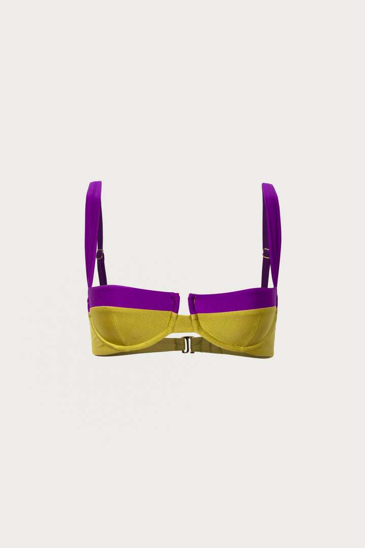 Underwire Top (Green/Purple)