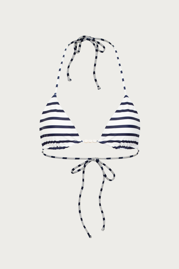 Beaded Triangle Top (Nautical Stripe)