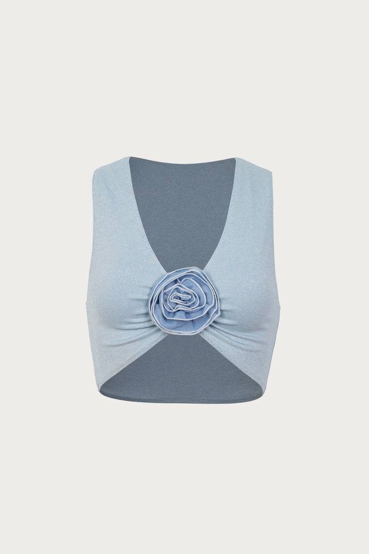 Rose Tank Top (Denim/Denim)