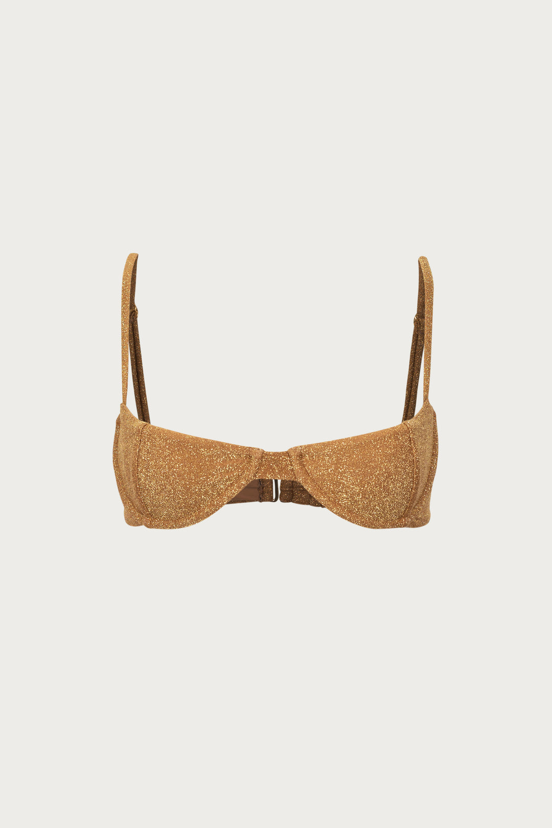 Demi Cup Underwire Top (Mocha Shimmer Lurex)