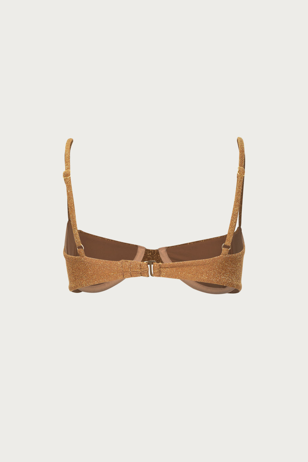 Demi Cup Underwire Top (Mocha Shimmer Lurex)