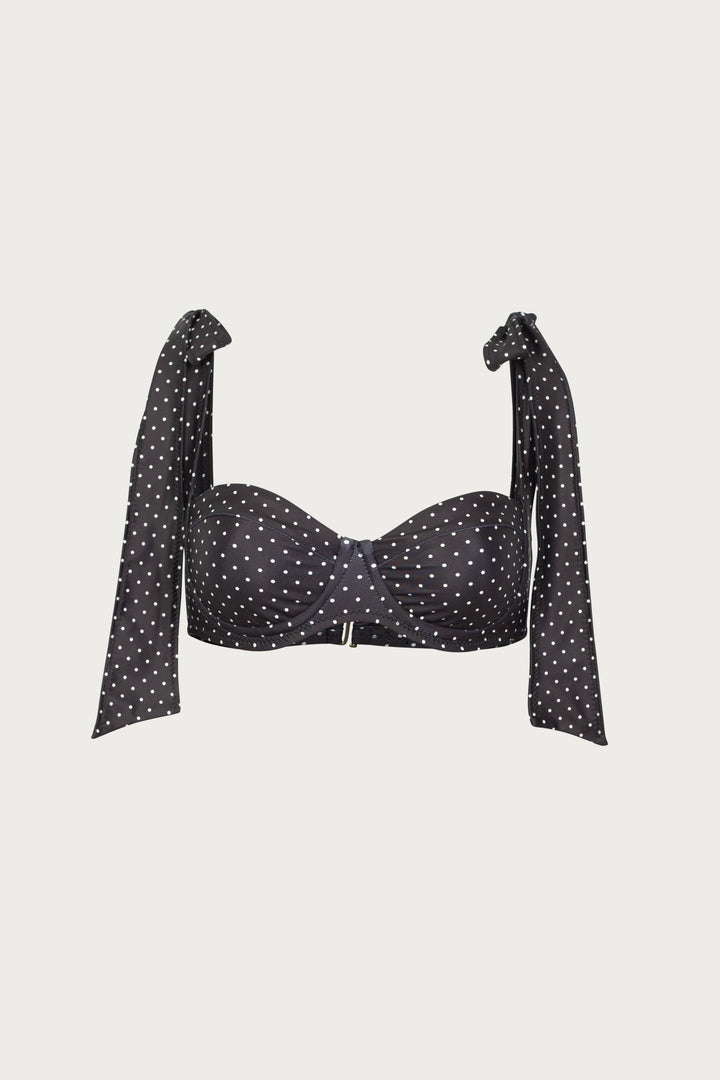 Lady Bra (Black Cream Polka Dot)