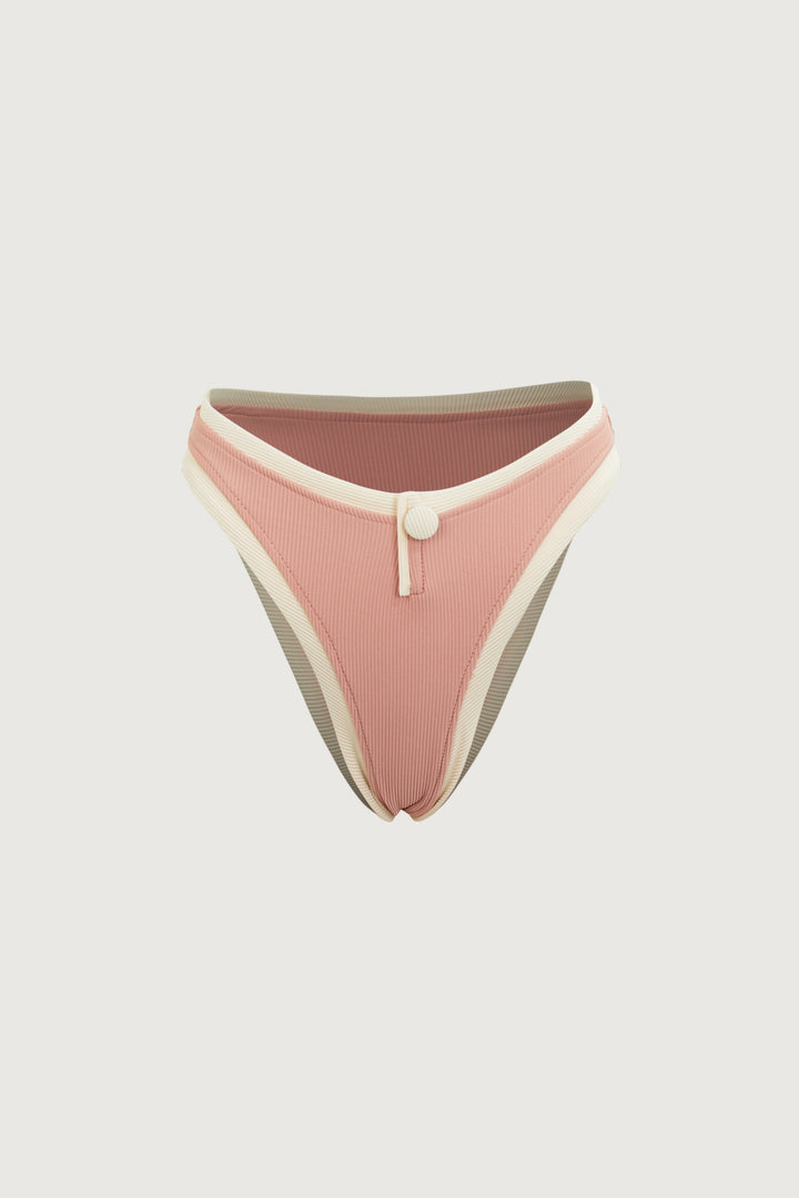 The Grace Bottom (Ribbed Blush/Cream)