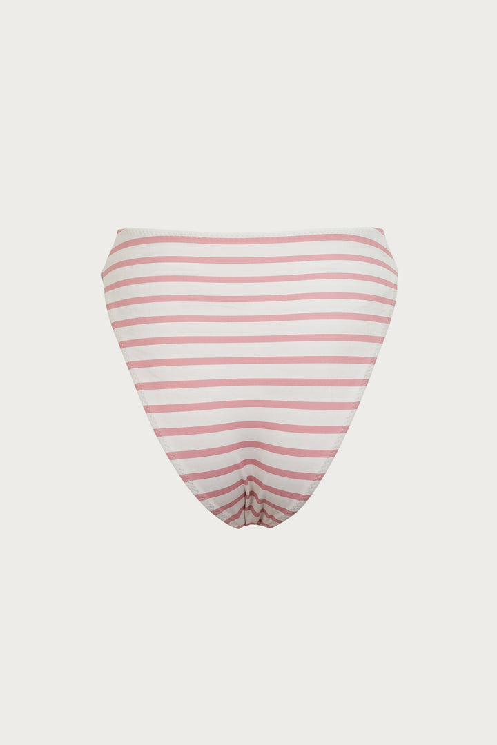 Rose High Rise Bottom (Pink Stripe)