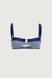 Underwire Top (Navy Pinstripe/Navy)