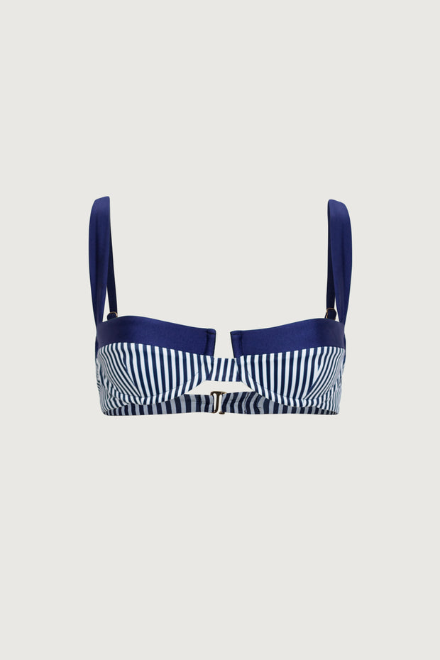 Underwire Top (Navy Pinstripe/Navy)