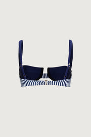 Underwire Top (Navy Pinstripe/Navy)