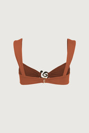 Spiral Bandeau Top (Copper)