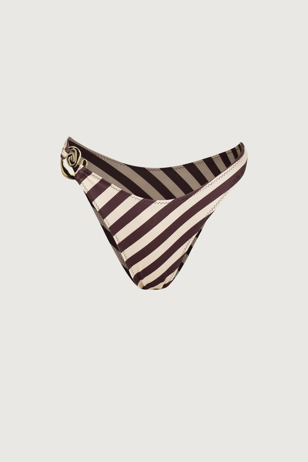 Spiral 90s Bottom (Brown Stripe)