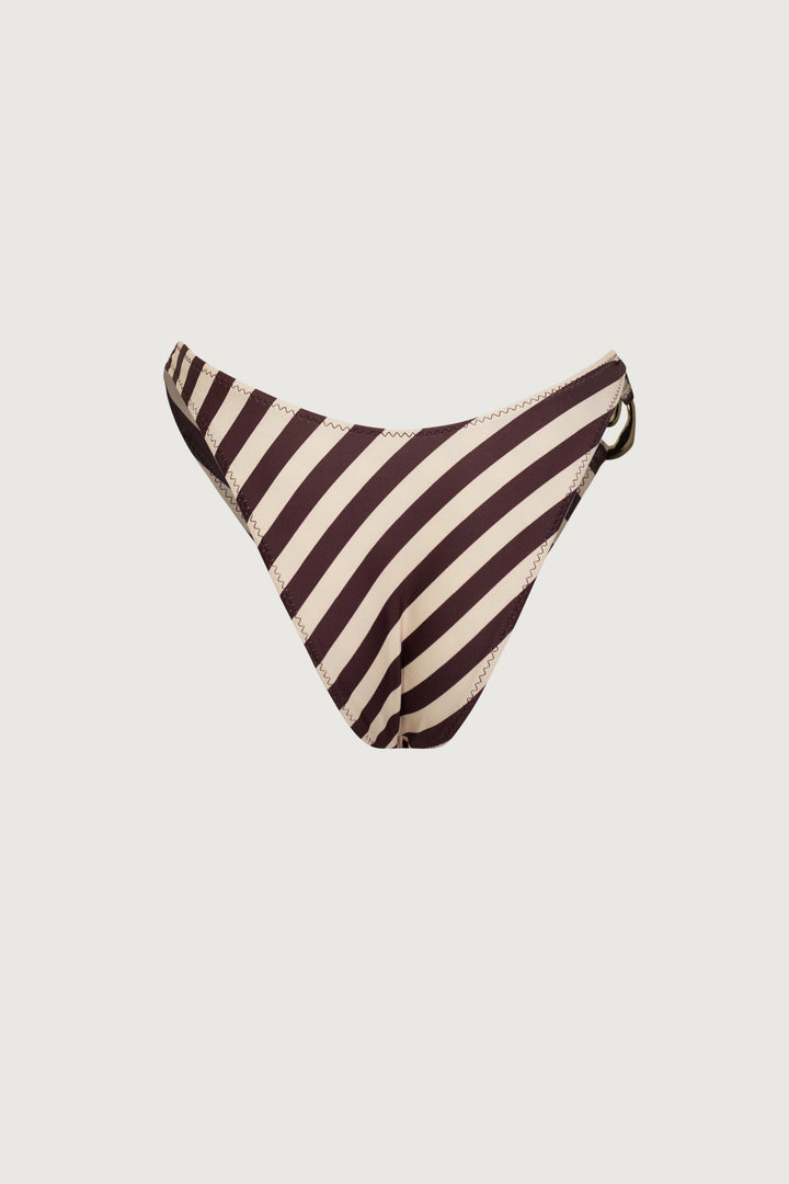 Spiral 90s Bottom (Brown Stripe)