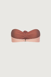 Rosette Bandeau Top (Faux Suede Blush/Blush)