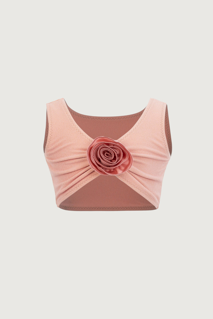 rose tank top (faux suede blush/blush)