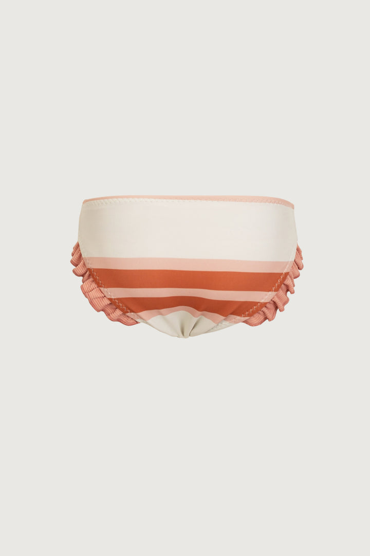 ruffle brief bottom (cream camel blush stripe/blush)