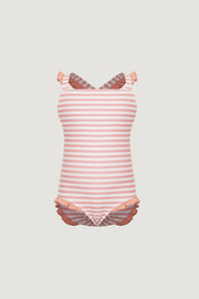 ruffle one piece (blush stripe/blush)