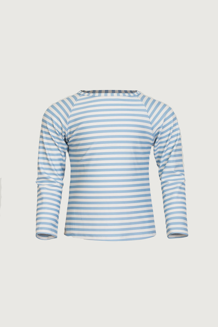 unisex rashguard (blue cream stripe)