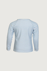 unisex rashguard (blue cream stripe)