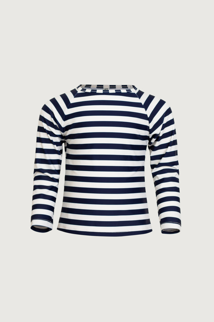 unisex rashguard (navy cream stripe)