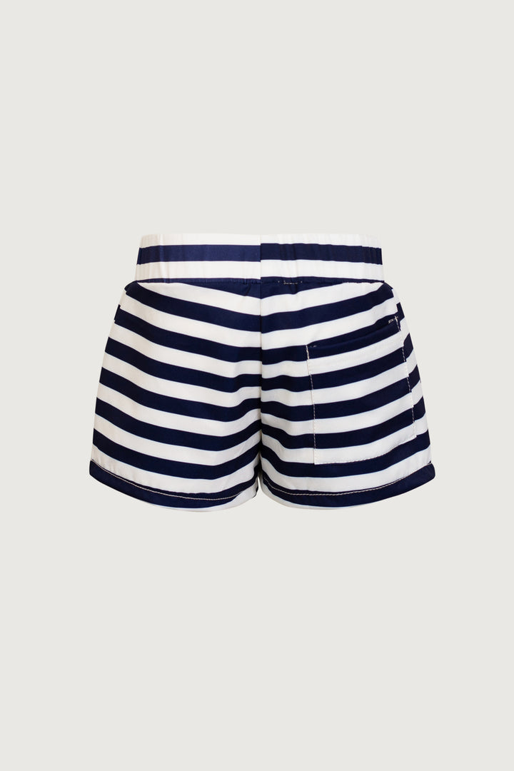 shorties (navy cream stripe)