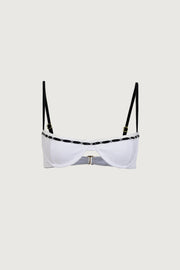 Demi Cup Underwire Top (White Eyelet)