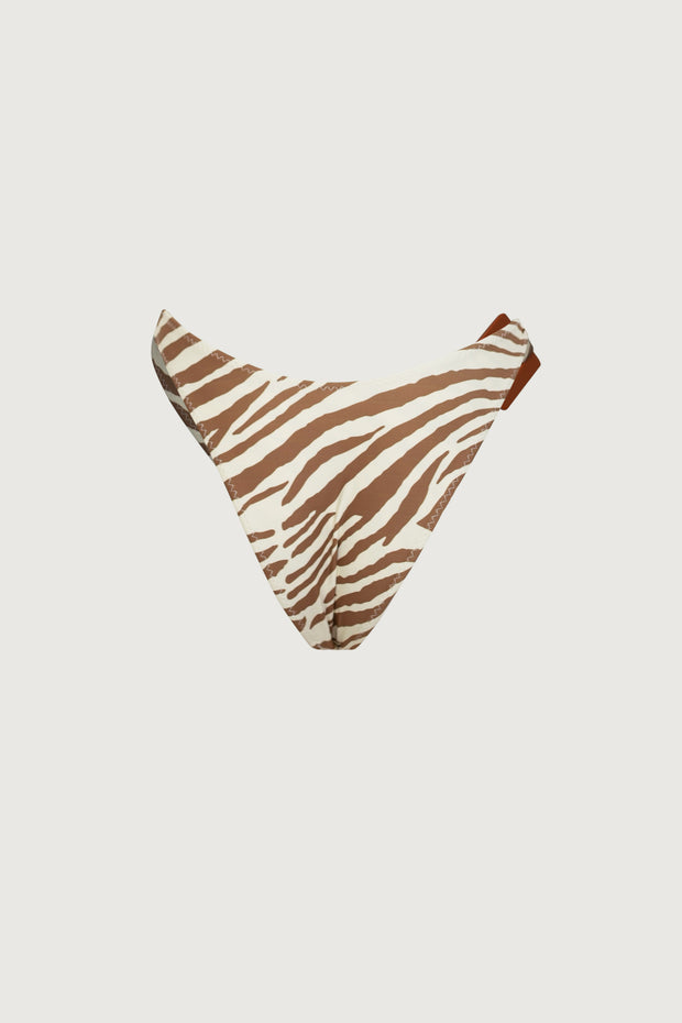 Acrylic 90s Bottom (Beige Zebra)