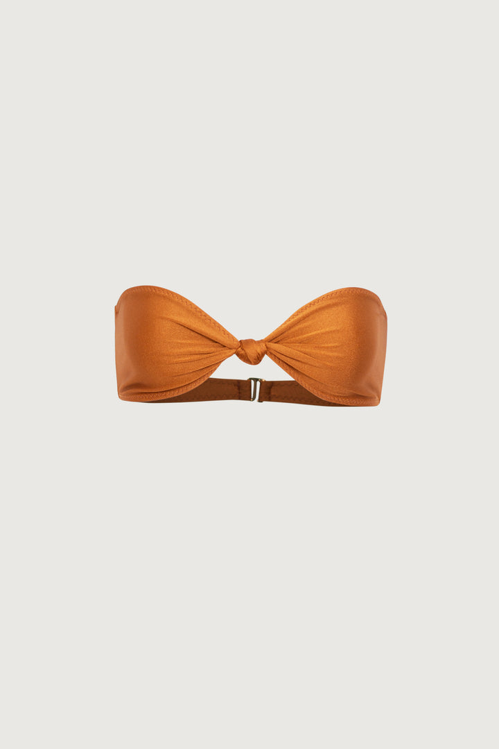 Knotted Bandeau Top (Bronze)