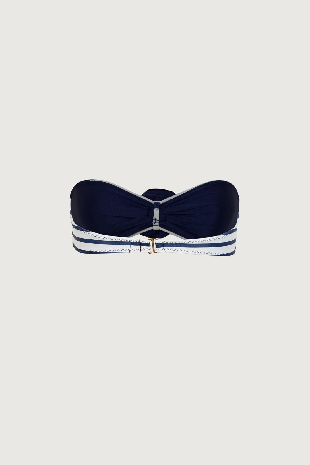 Rosette Bandeau Top (Nautical Stripe/Navy)