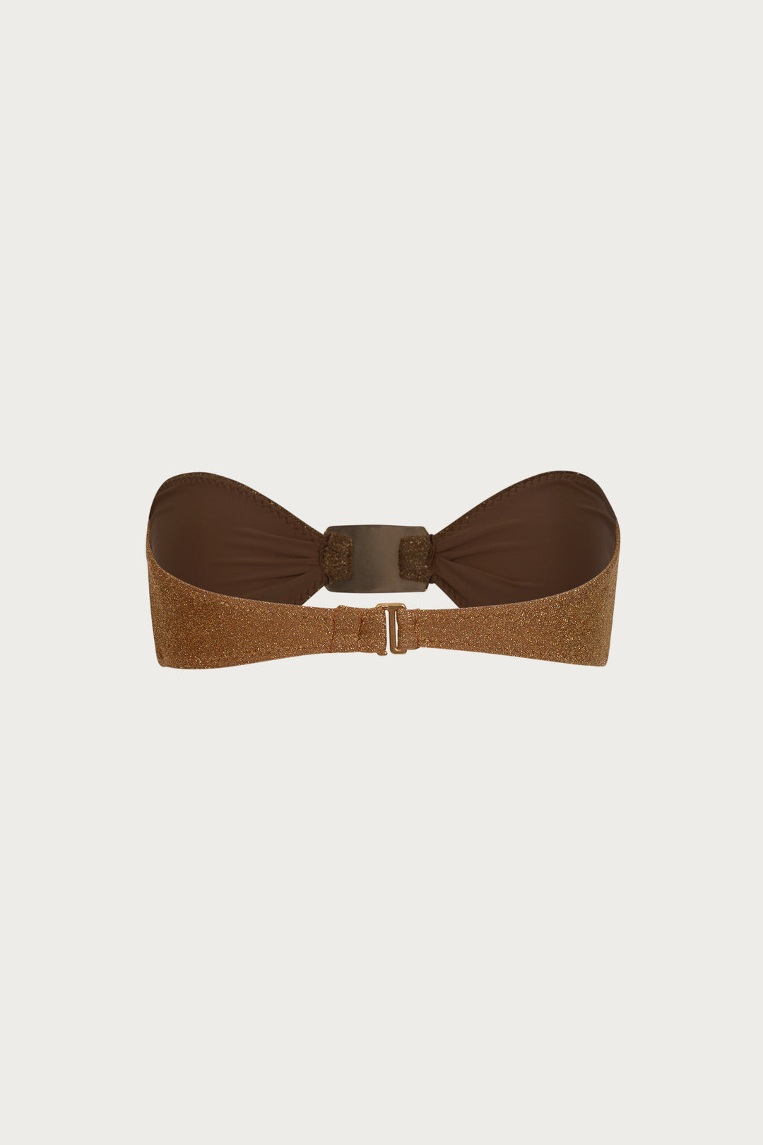 Hammer Bandeau Top (Mocha Shimmer Lurex)