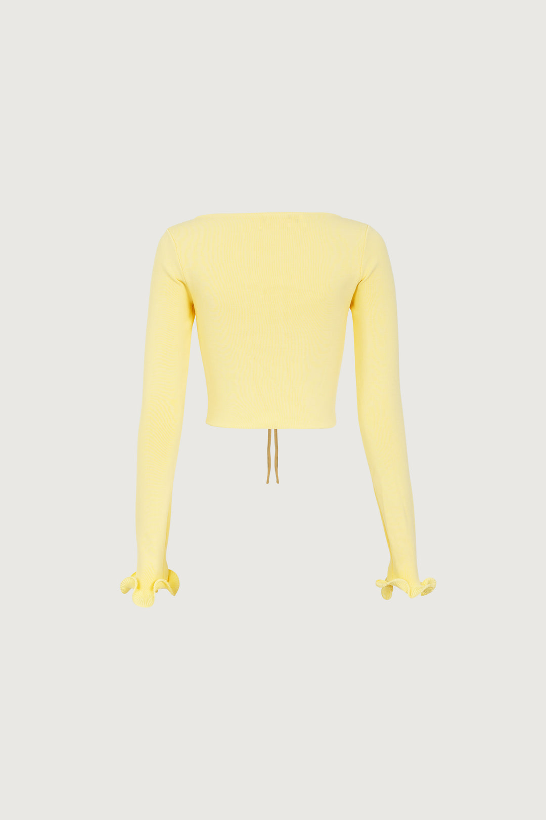 Ruffle Hem Top (Butter Yellow)