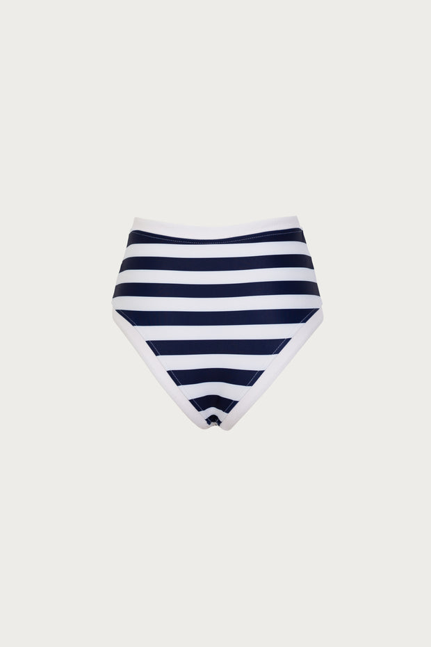 The Grace High Rise (Navy Cream Stripe/White)