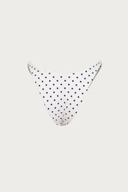 90s Bottom (Cream Black Polka Dot)