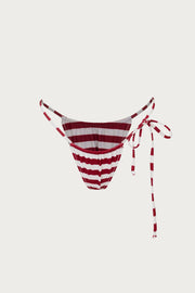 String Bottom (Burgundy Stripe)