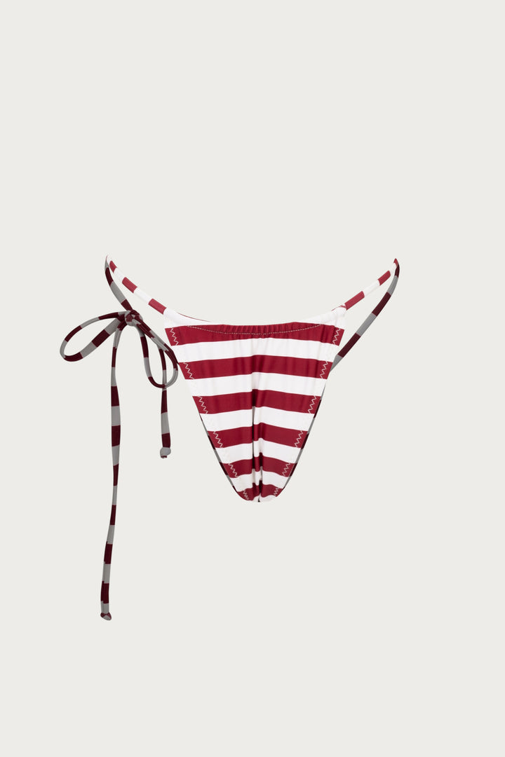 String Bottom (Burgundy Stripe)