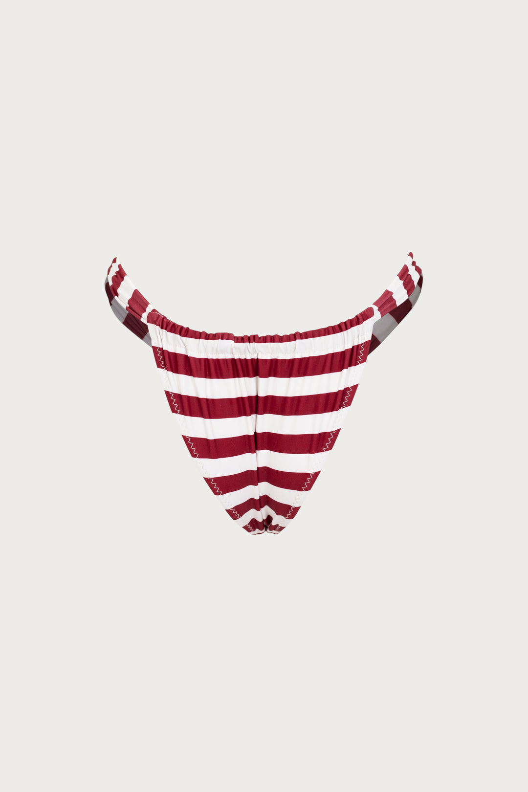 Ruched Bottom (Burgundy Stripe)