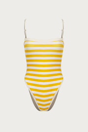 Colorblock One Piece (Yellow Stripe)