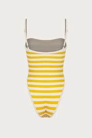 Colorblock One Piece (Yellow Stripe)