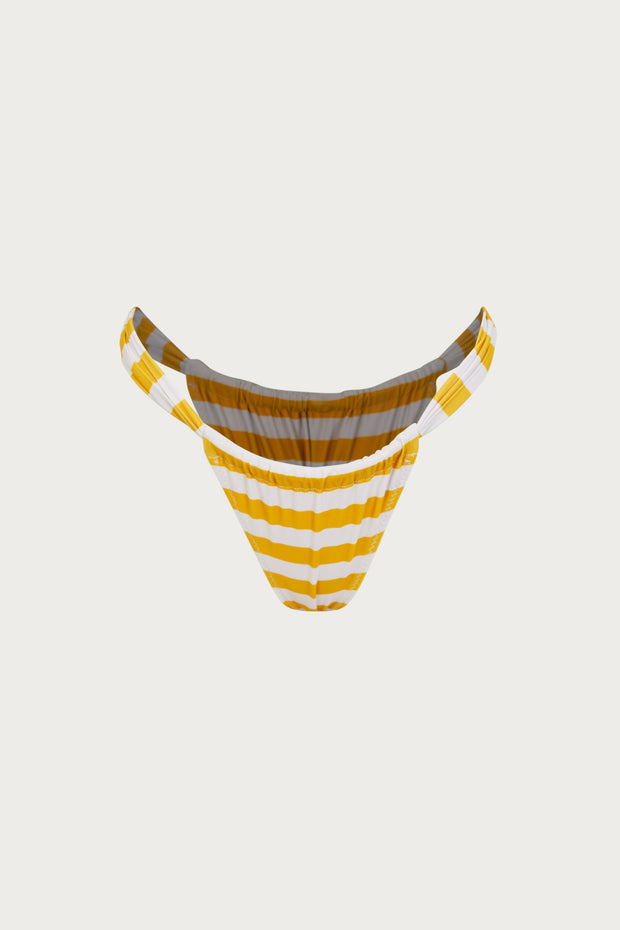 Ruched Bottom (Yellow Stripe)