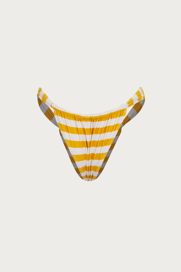 Ruched Bottom (Yellow Stripe)