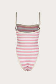 Colorblock One Piece (Pink Stripe)