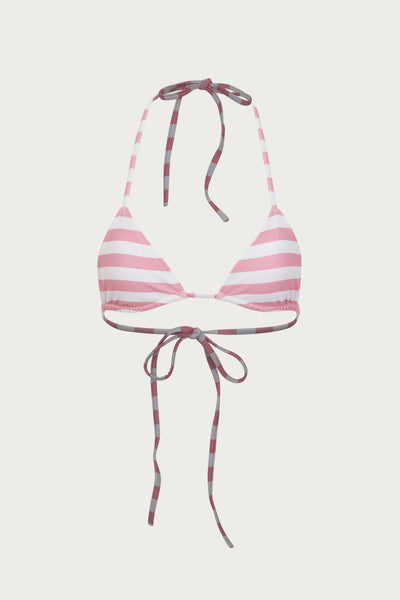 Triangle Top (Pink Stripe)