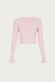 Ruffle Hem Top (Pale Pink)