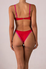 Underwire Top (Scarlet Red/Pink)