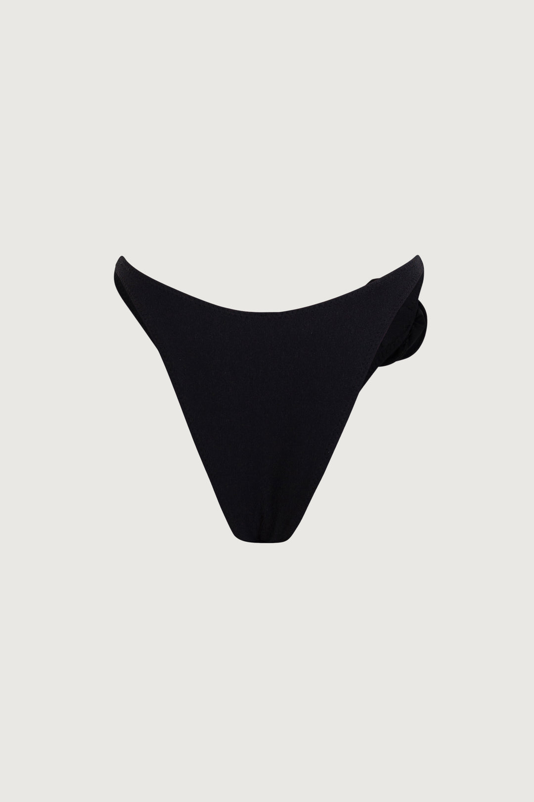 Rosette 90s Bottom (Faux Suede Black/Black)