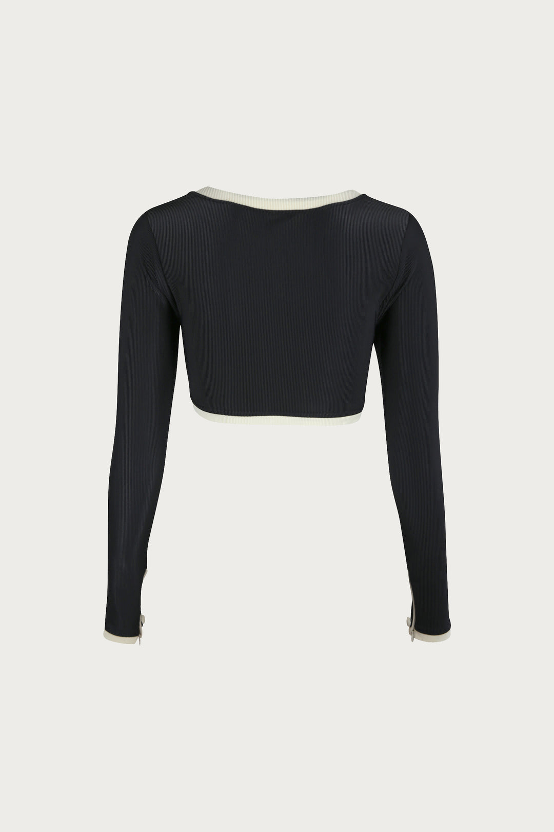 The Grace Rashguard (Ribbed Black/Cream)