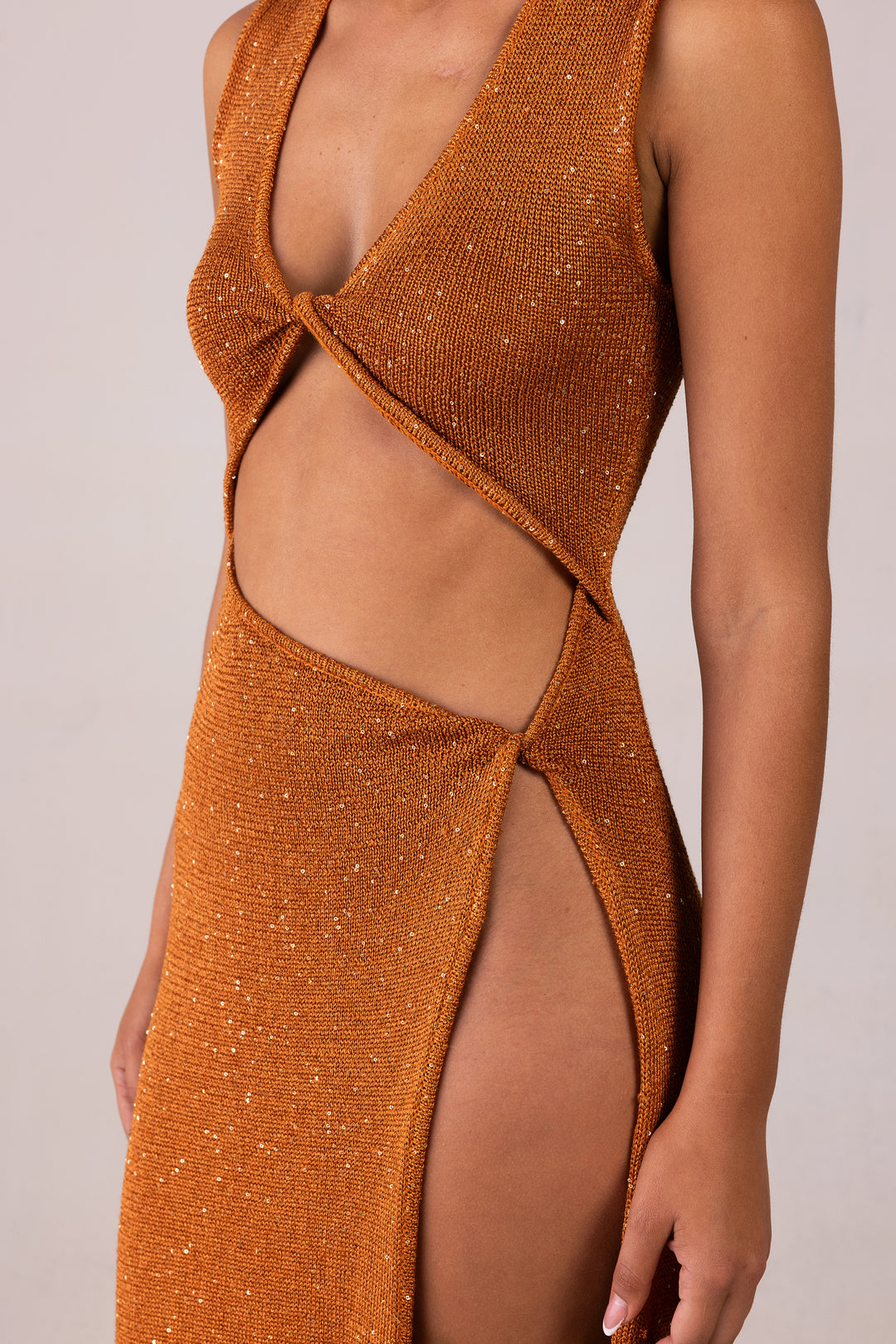 Copper sequin dress best sale