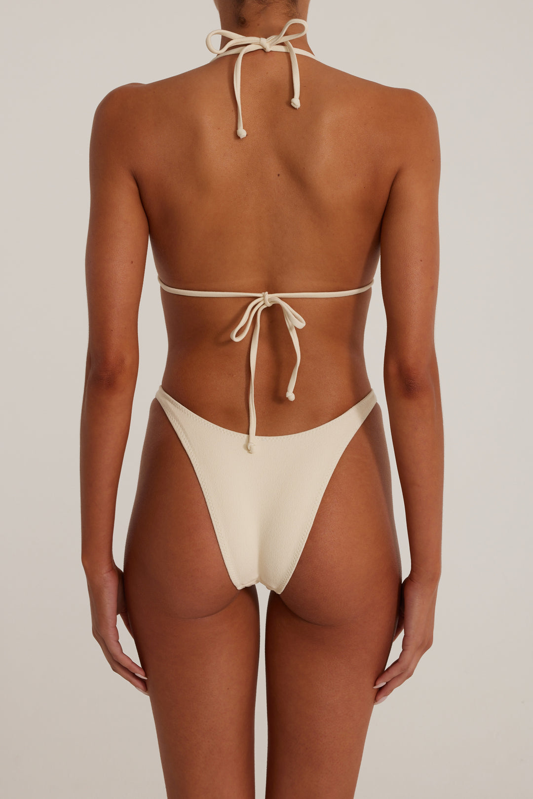 Rosette 90s Bottom (Faux Suede Cream/Cream)