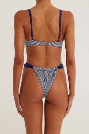 Underwire Top (Navy Pinstripe/Navy)