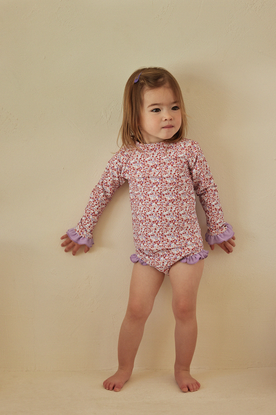 swim bloomer (mini floral/purple)