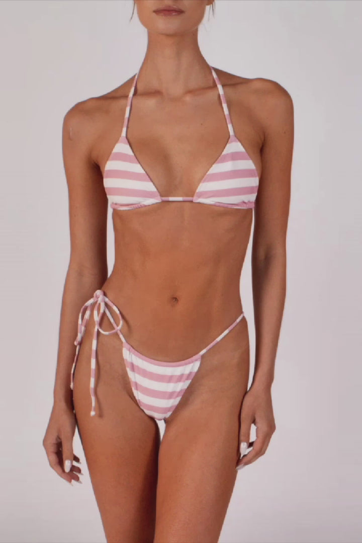 Triangle Top (Pink Stripe)