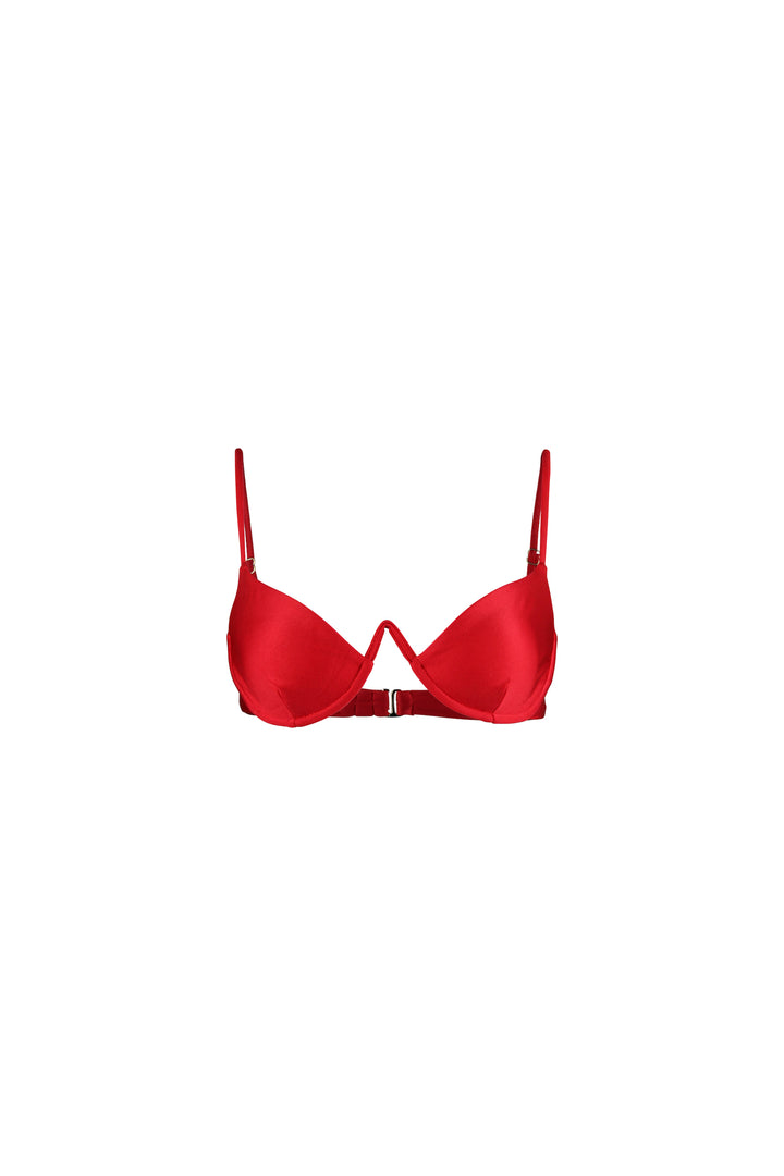 V Underwire Bra (Scarlett Red)